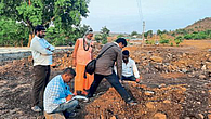 Aurangabad Archaeological Department found stone tank in excavation Aurangabad Archaeological Department found stone tank in excavation