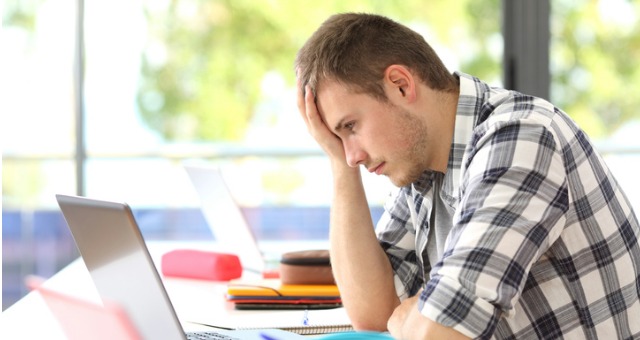 stressed student