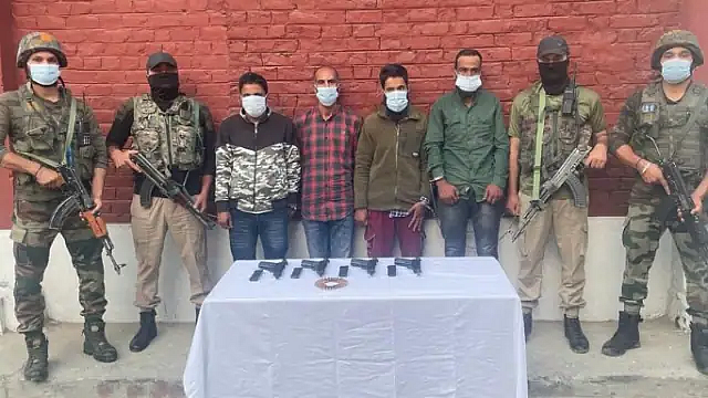 Two terrorists killed, four arrested