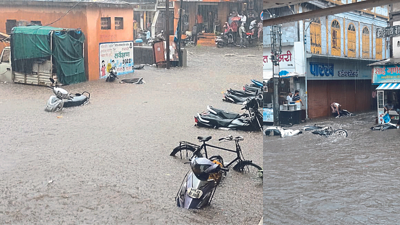 heavy rain in nashik city