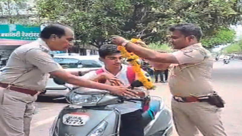 Felicitations of traffic violators