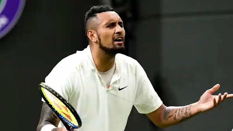 Wimbledon Controversy Australian Tennis Player Nick Kyrgios Spitting in the direction of a hassling fan