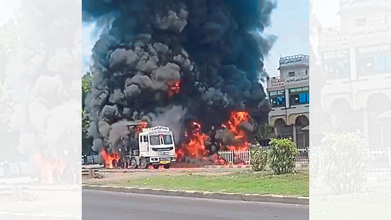 Burning Truck