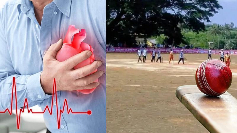 sport news cricket ground Sanjay Govind Thackeray hit sixer and passed away due heart attack thane