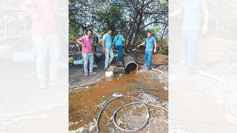 police destroys distilleries