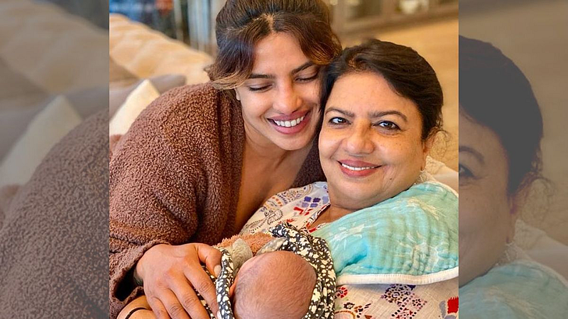 Priyanka chopra showed her baby on the occasion of her mother's birthday