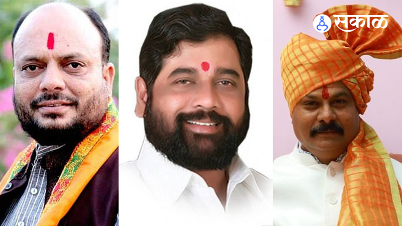 Gulabrao Patil, eknath shinde & Chandrakant patil