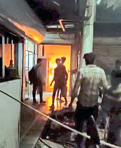 fire in the hospital generator room