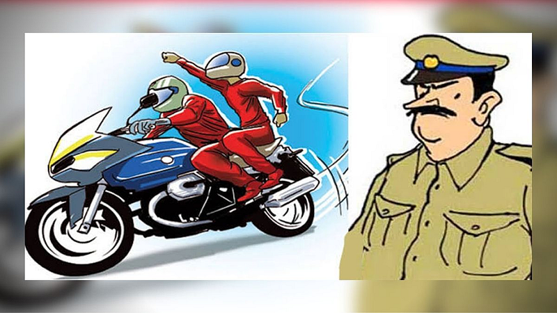bike thief & police