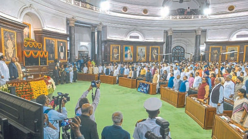 Farewell ceremony of President Ram Nath Kovind by Parliament