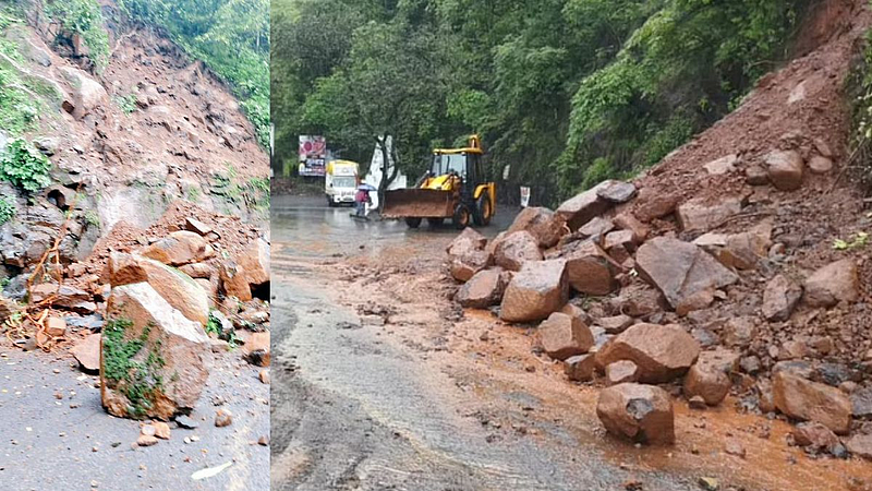 Landslide at Kumbharli Ghat