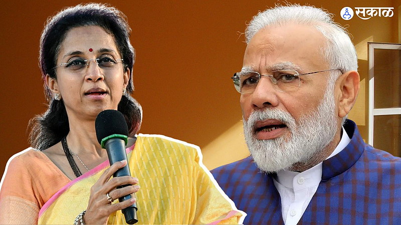 surpriya sule speaks in gujarati to narendra modi in bus bai bus show on zee marathi