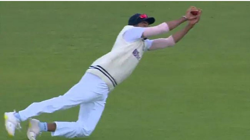 Jasprit Bumrah jumps like leopard takes ben stokes catch video