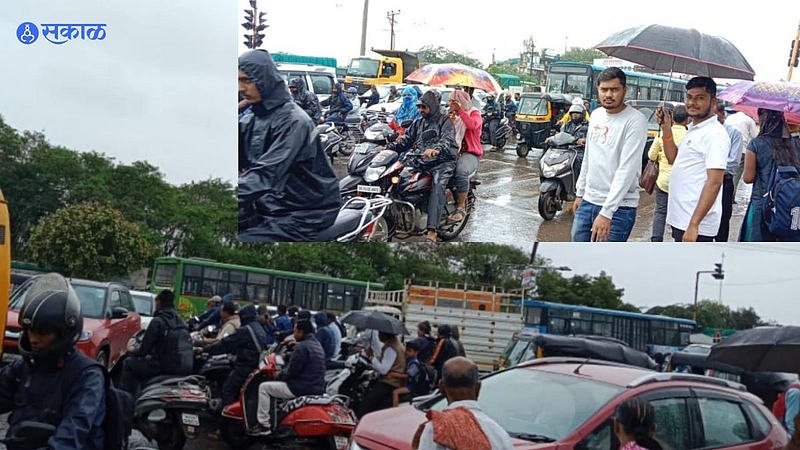 Pune katraj chowk traffic jam