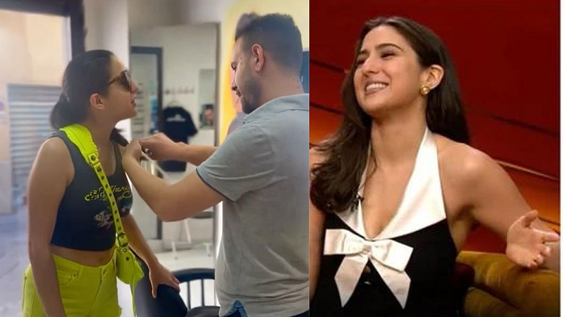 Video: Sara Ali Khan got her hair cut standing in Italy