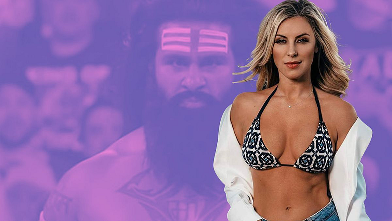 व्हायरल होत असलेल्या फोटोमध्ये अँकर साहा स्क्राईबर दिसत आहे. दरम्यान WWE च्या टीजरमध्ये वीर महान साराच्या जास्त जवळ जातो आणि स्मितहास्य करतो. दरम्यानस दुसरा पैलवरा मिज वीरला साहावर क्रश आहे असे म्हणतो.