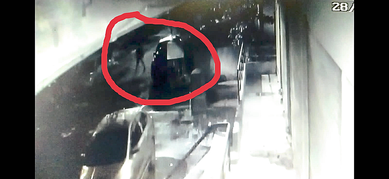 Suspect captured on CCTV footage