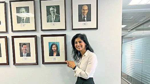 Honor of Geeta Gopinath Pictures flashed on IMF wall