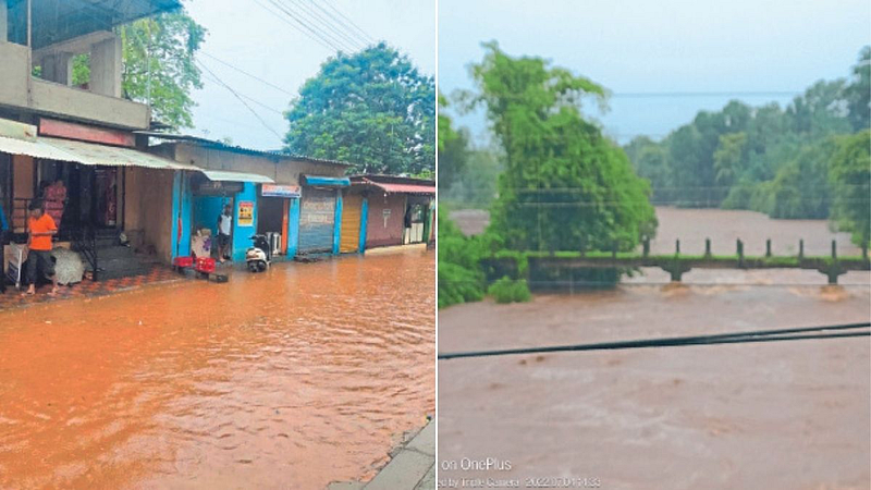 Heavy rains disrupt life in sindhudurg district