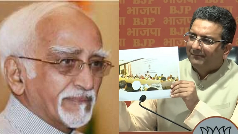 nusrat mirza row hamid ansari clarification on photo with pakistani journalist nusrat mirza