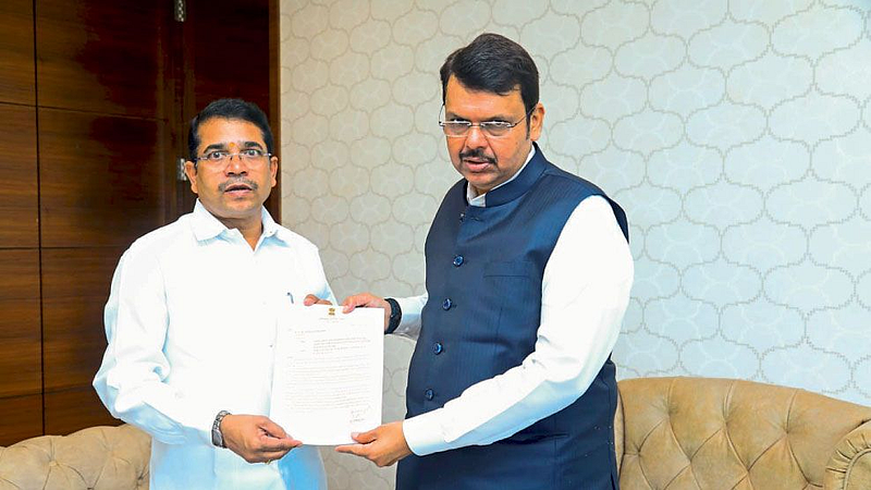 Deputy CM Devendra Fadnavis MLA Abhimanyu Pawar