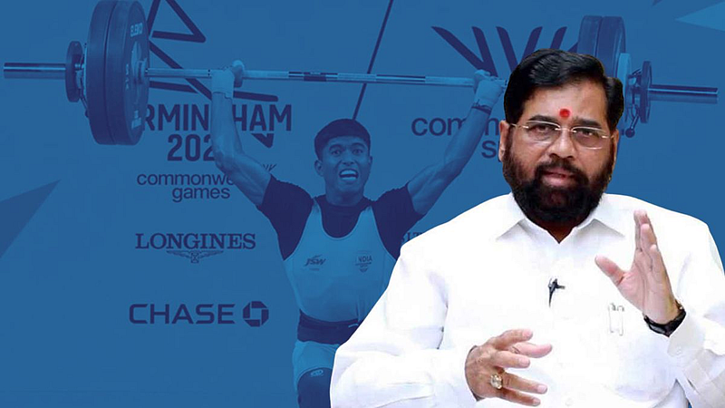 CM Shinde announces Rs 30 lakh reward for weightlifter Sanket Sargar