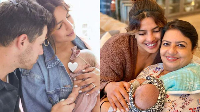 priyanka chopra reveals her daughter malti face after one year on malti's first birthday