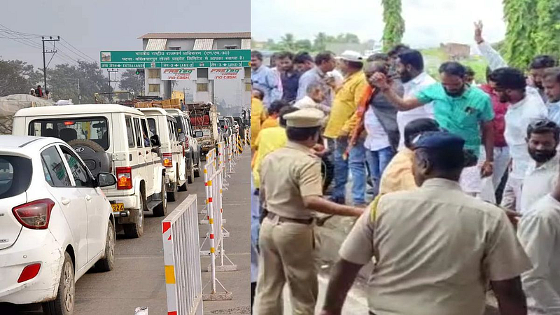 Kini Toll Plaza MNS Aandolan