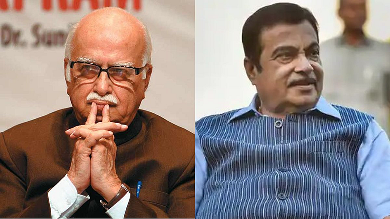 Nitin Gadkari and LK Adwani