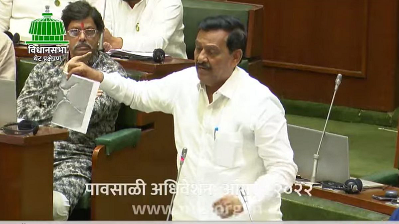 Bjp Mla Subhash Deshmukh Complaint About Molestation By Showing Naked Women Paperweight