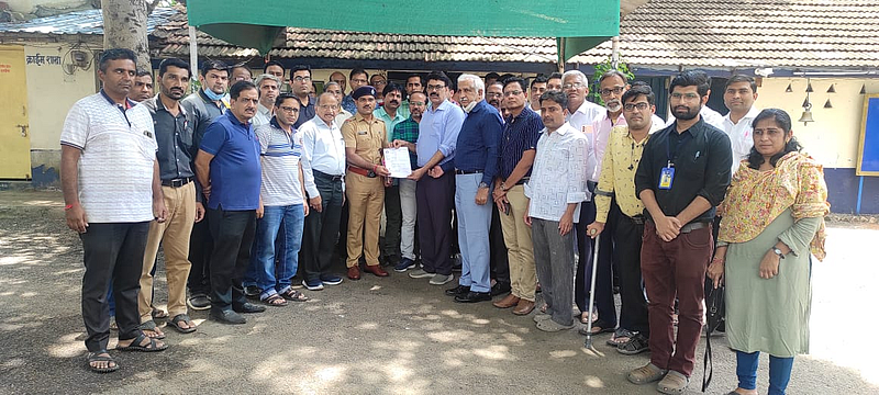 Doctors Association of the city while giving a statement to In-charge Police Inspector Prahlad Geete