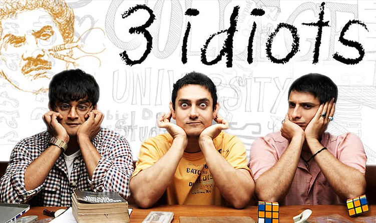 थ्री इटियट्स - (3 Idiots)
राजकुमार हिरानी यांच्या थ्री इडियट्सनं बॉक्स ऑफिसवर इतिहास घडवला. चेतन भगत यांच्या थ्री मिस्टेक्स ऑफ माय लाईफ या कादंबरीवर आधारित या चित्रपटाला अभुतपूर्व प्रतिसाद मिळाल्याचे दिसून आले. आजही बॉलीवूडमधील सर्वाधिक लोकप्रिय चित्रपटांमध्ये या चित्रपटाचा समावेश होतो.