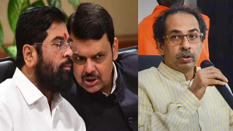 Uddhav Thackeray, Devendra Fadnavis and Eknath Shinde
