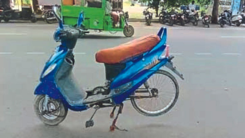 Conversion of two wheeler to bicycle Akola