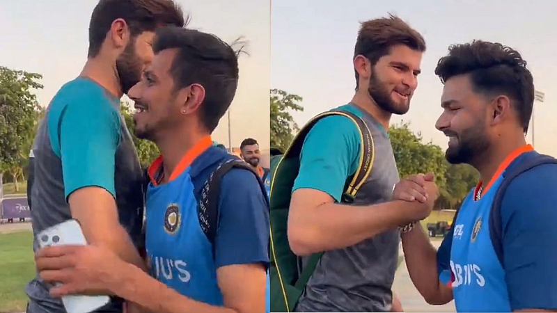India Vs Pakistan Asia Cup 2022 Fans Criticize Indian Players For Friendly Behavior Towards Shaheen Afridi