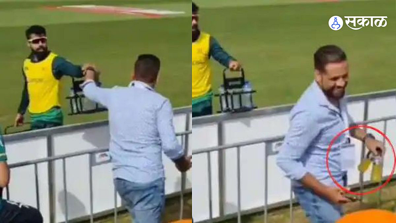 pakistani player selfie or autograph fan fan takes energy drink
