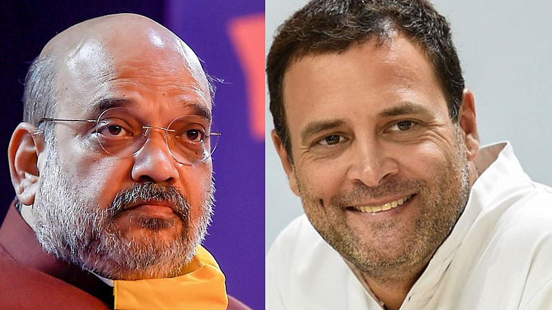 Amit Shah and Rahul Gnadhi