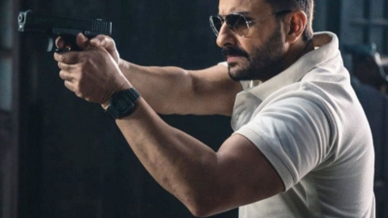 Saif worked rigorously to play encounter specialist,practice with real gun
