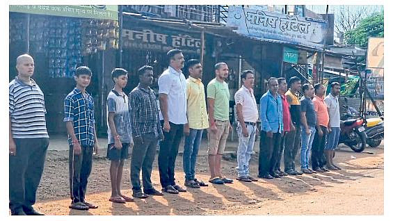 day of people of Mulchera begins with national anthem Gadchiroli