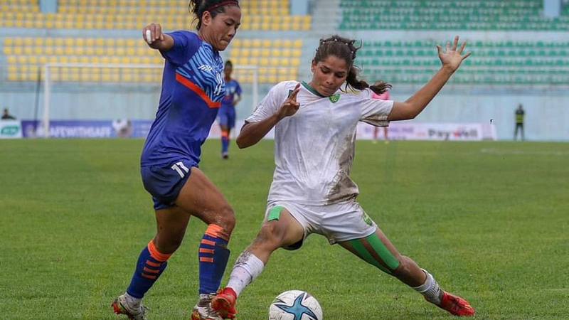 India Women's Football Team Defeat Pakistan