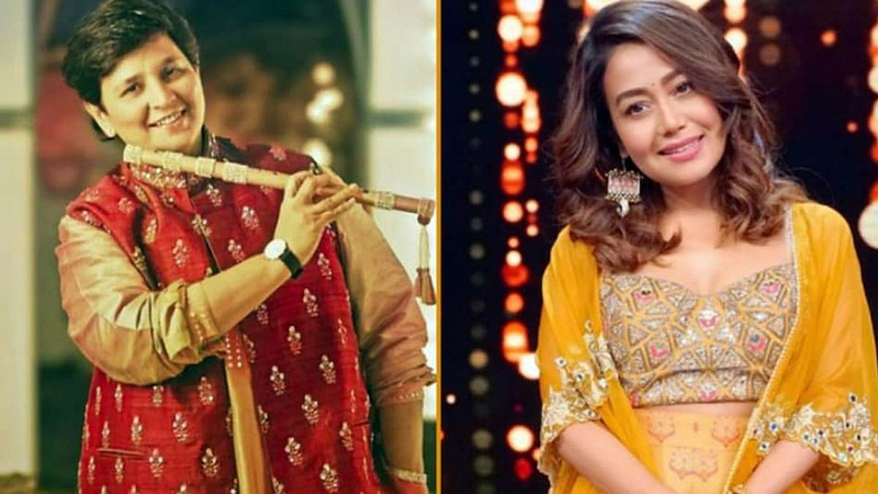 Singer Falguni Pathak seen with Neha kakkar amid fight,users get confused