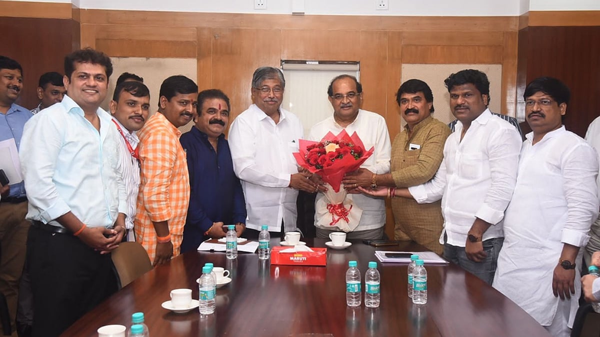 Radhakrishna Vikhe Patil and Chandrakant Patil