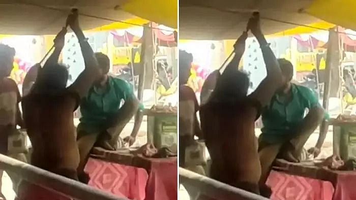 Video Viral : मिठाई बनवताना झाडूने पाठ खाजवतानाचा व्हिडीओ व्हायरल; लोक संतापले