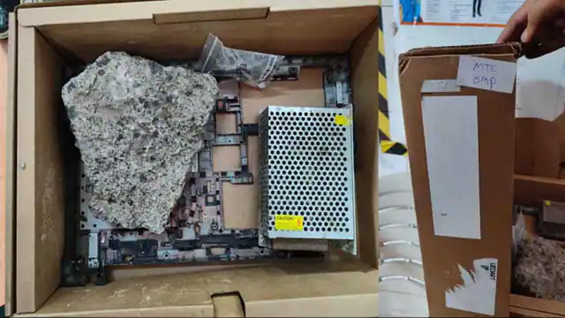 ordered gaming laptop from flipkart got stone claims a customer check details here