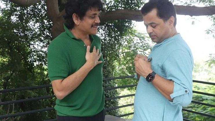 Har Har Mahadev Actor Subodh Bhave meet South Superstar Nagarjun in hyderabad