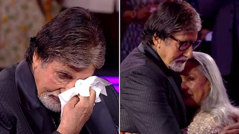 KBC14: Amitabh Bachchan breaks down infront of her wife jaya bachchan