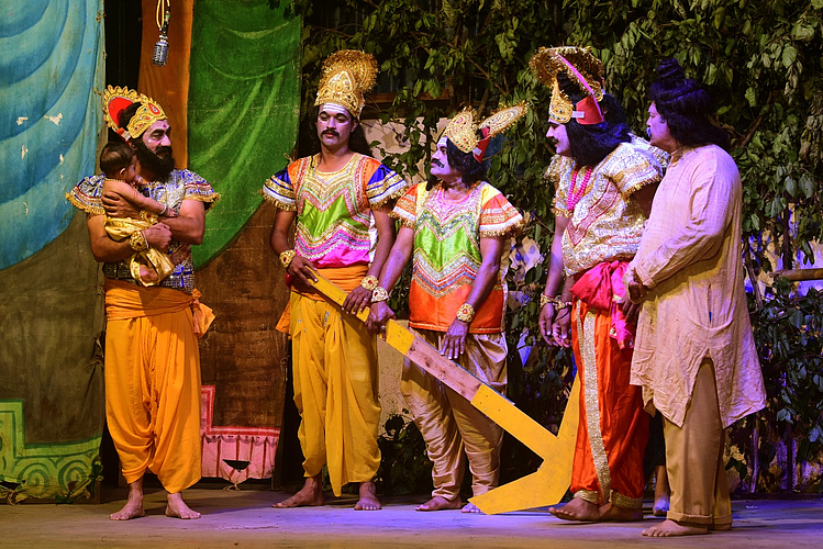Scene between Ramleela