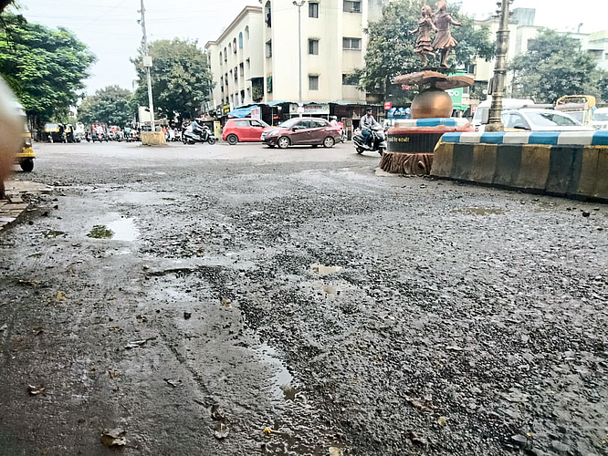 नवी सांगवीत रस्त्यांची कामे अर्धवट