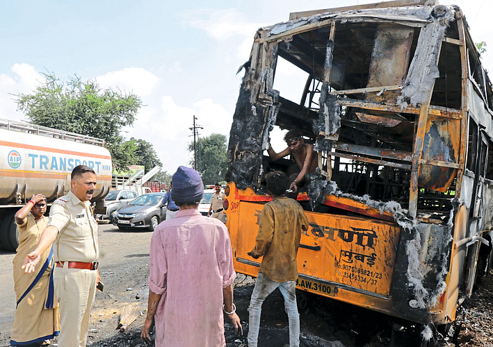 Nashik Bus Fire Accident