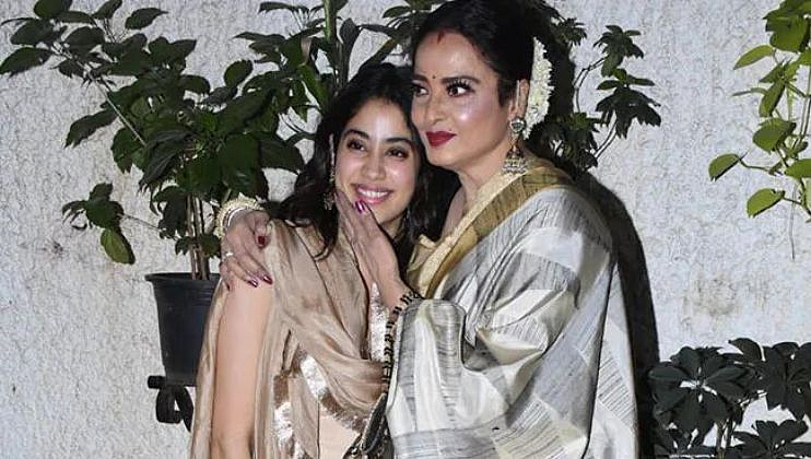 Rekha attends mili screening janhvi kapoor shares her happiness watch video